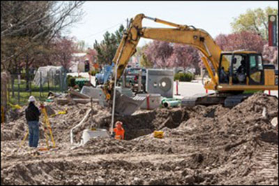 Photo of construction work