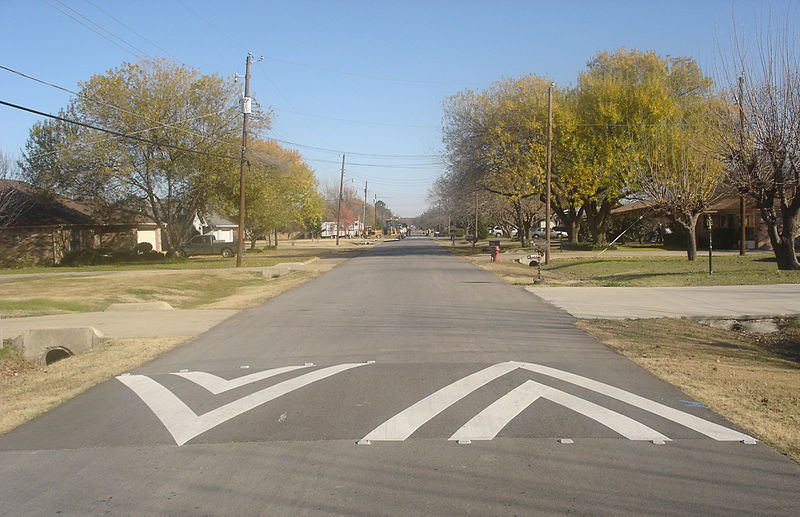 Photograph of Speed Hump sign